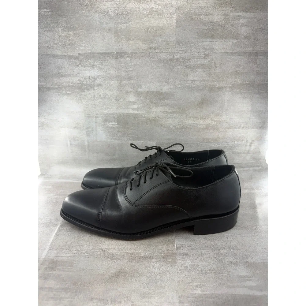 Florsheim Men Black Leather Cap Toe Oxford Dress Shoes 17168-01 Size 10.5B